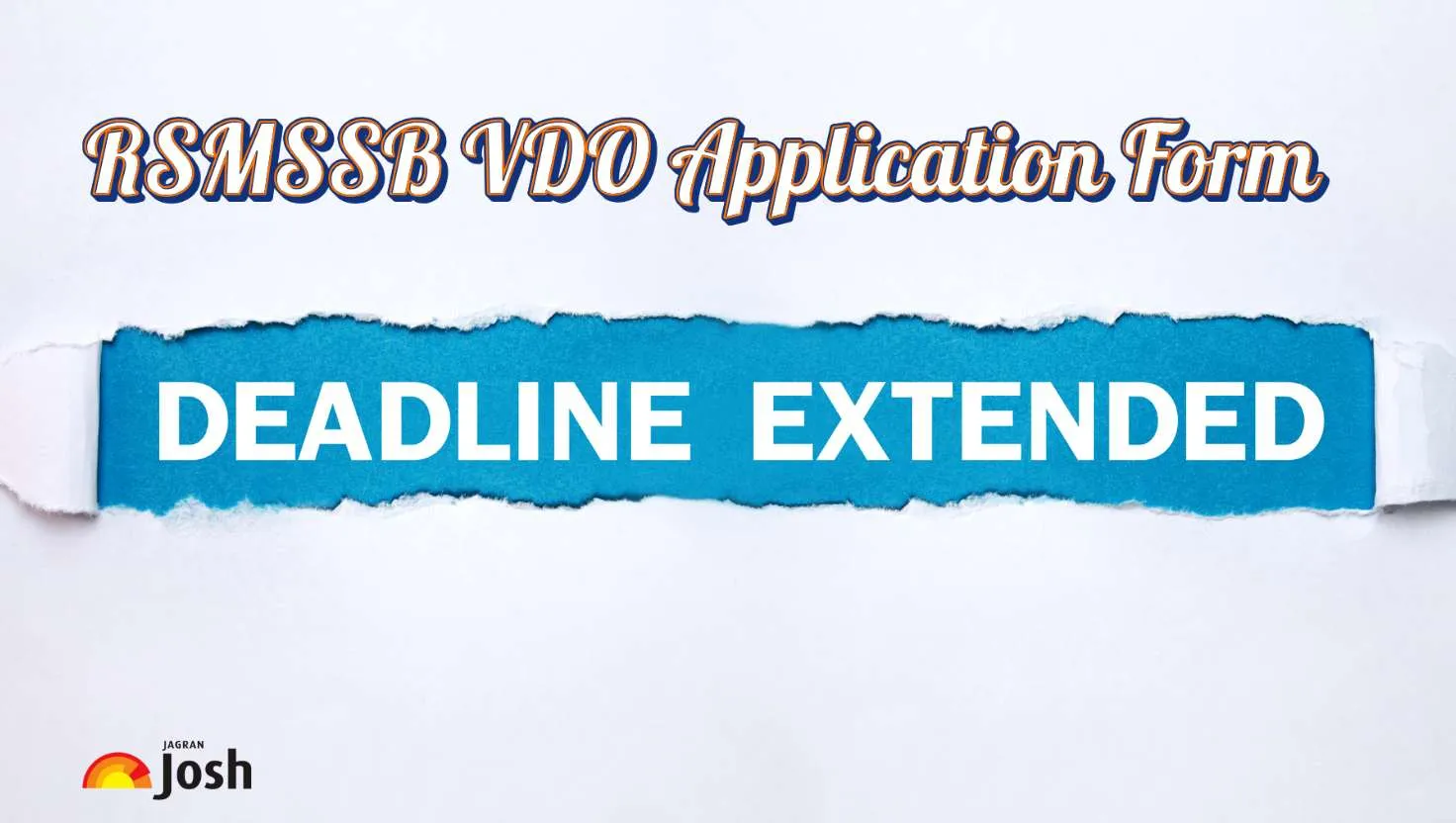 RSMSSB VDO Application Form Last Date Extended