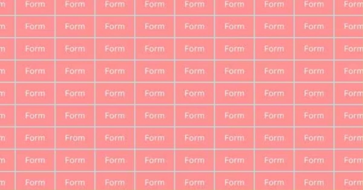 Is Your IQ Over 110 and Puzzle Master Status Enough to Detect the Hidden ‘FROM’ in This Illusion of ‘FORM’s?