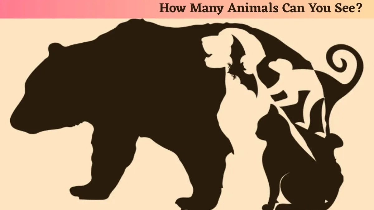 Using Your Vigilant-Eye Vision, Try To Find Out How Many Animals You Can See In This Optical Illusion Challenge