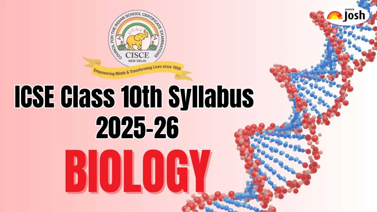 ICSE Biology Syllabus 2025-26 for Class 10th Board Exam