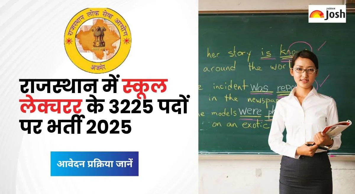 RPSC School Lecturer Recruitment 2025