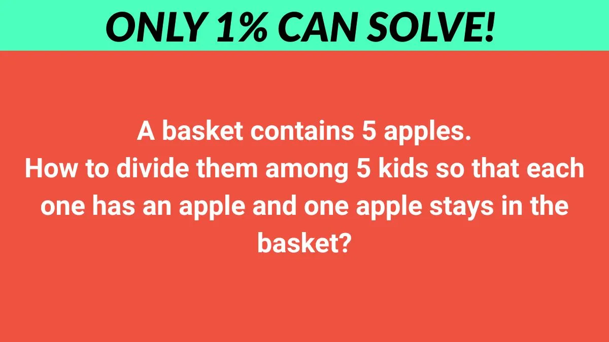 Only 1% can solve!