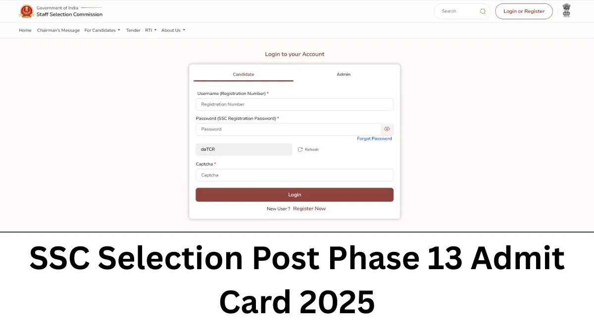 SSC Phase 13 Admit Card Download
