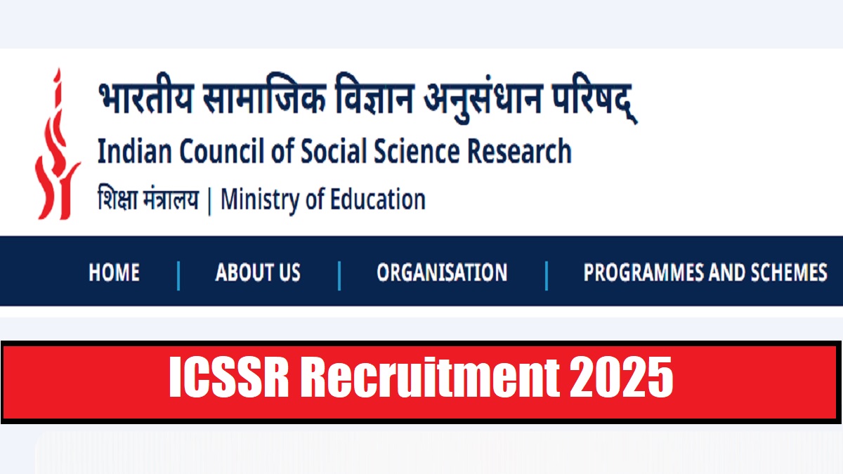 ICSSR Recruitment 2025 Notification Released for Internship Posts at icssr.org, Check Apply Online, Eligibility, Selection Process and More