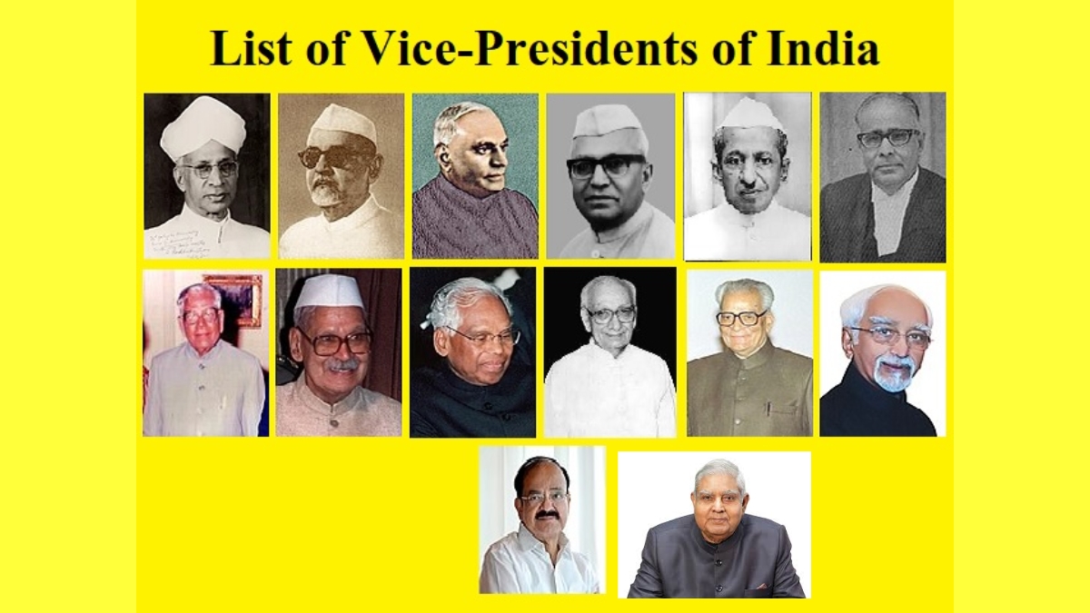 List of Vice-Presidents of India and their Term of Office [Updated 2025]