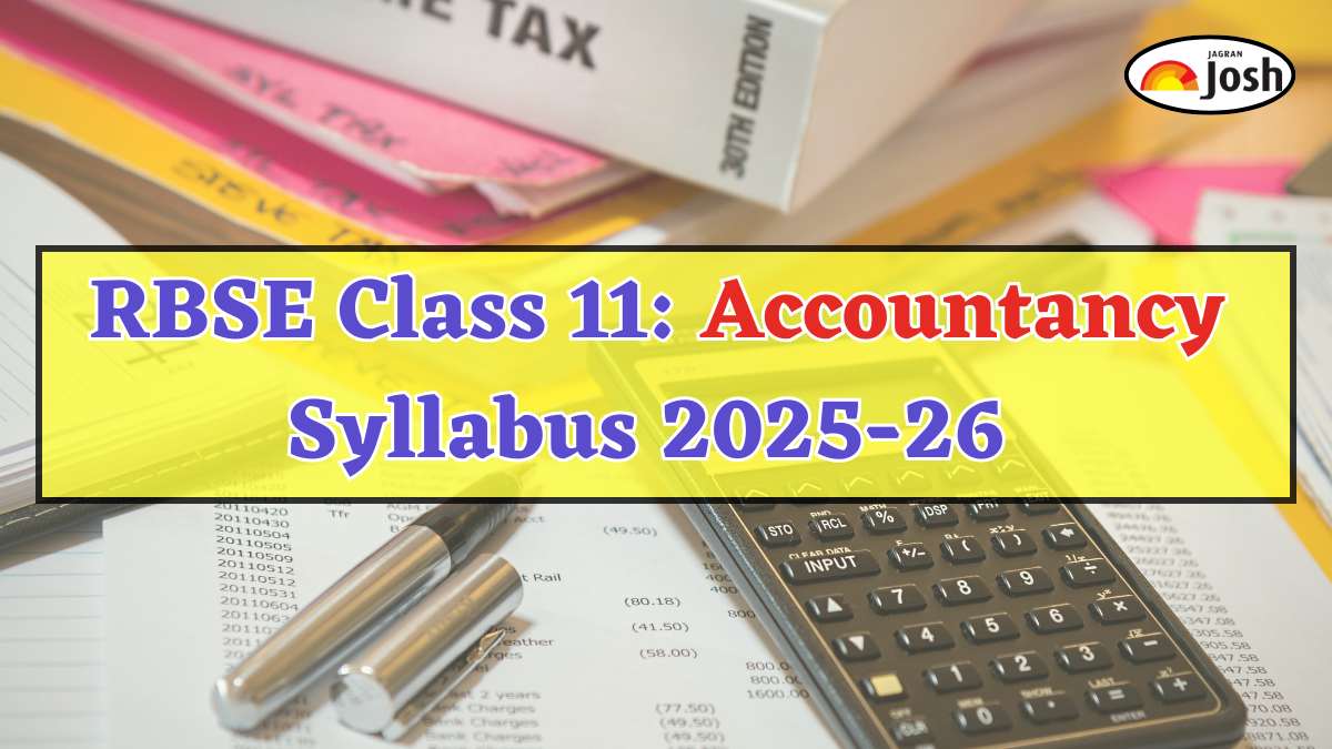 Rajasthan Board RBSE Class 11th Accountancy Syllabus 2025-2026, Download PDF Here