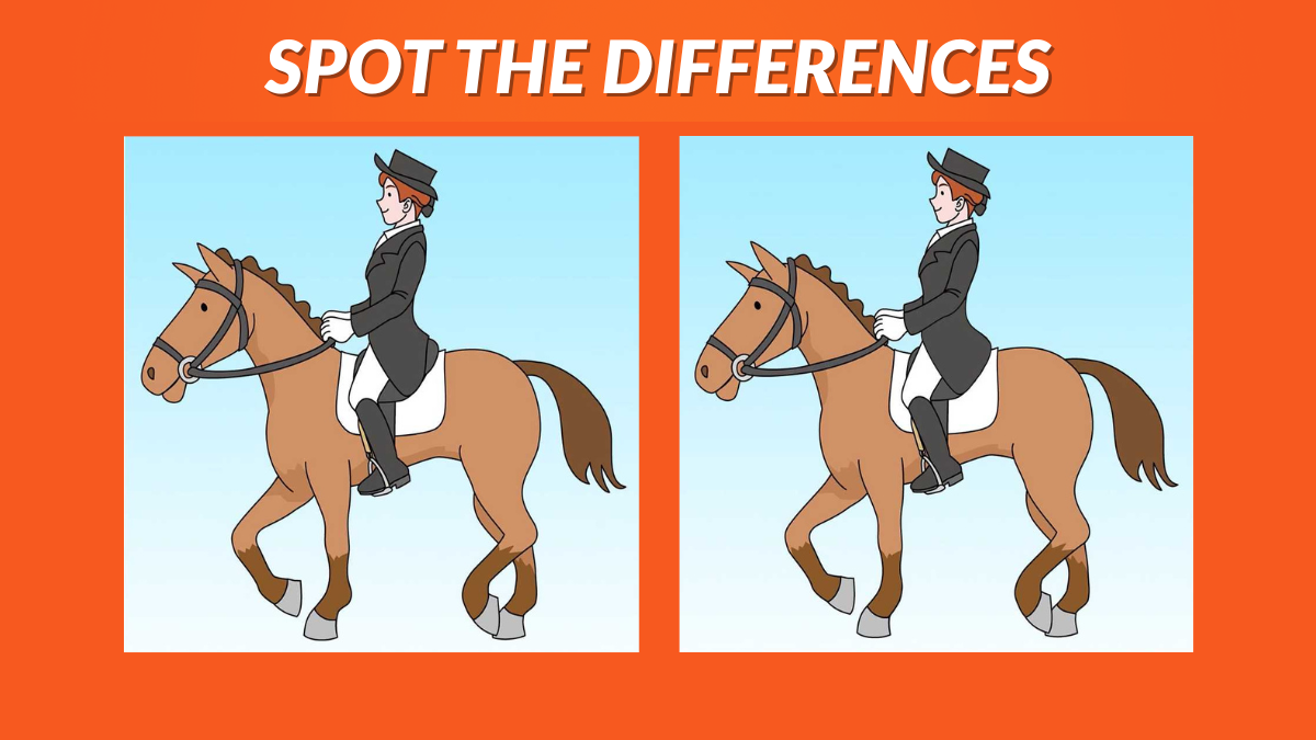Spot the 3 Differences in the Horse Rider Pictures in 31 Seconds!