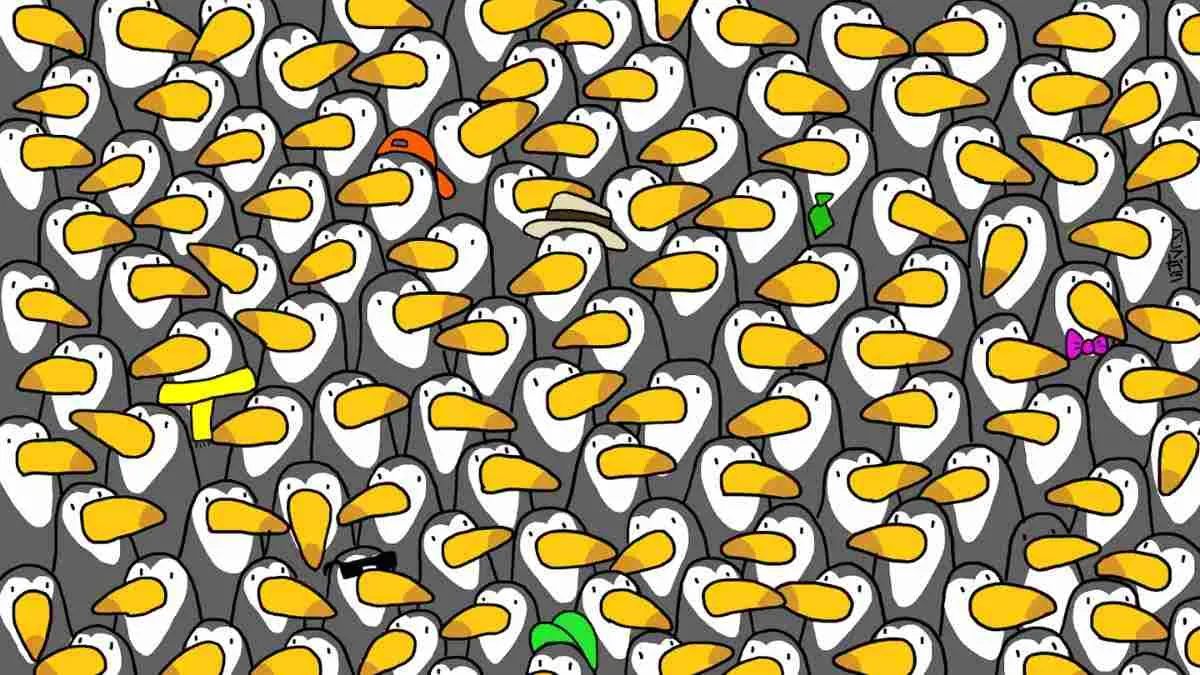 Spot the penguin.