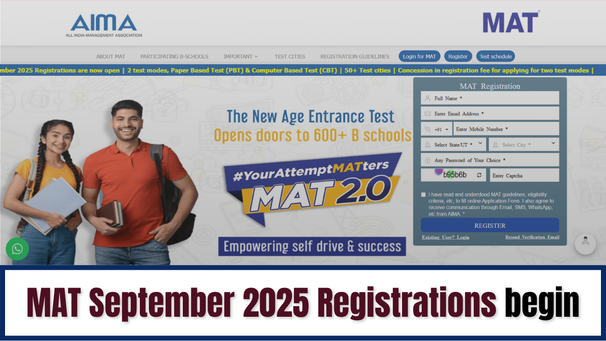 AIMA Announced MAT 2025 September Session Exam Dates; Registration Starts, Documents Required Details Here