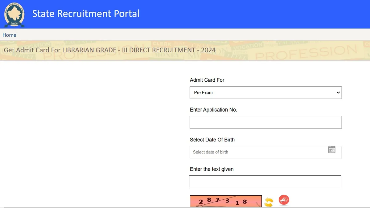 RSSB Admit Card Download, Librarian Grade 3 Admit Card 2025