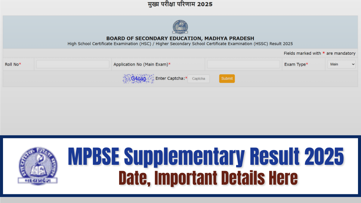 MPBSE MP Board Supplementary Result 2025 for Class 10th, 12th Release Soon at mpbse.nic.in