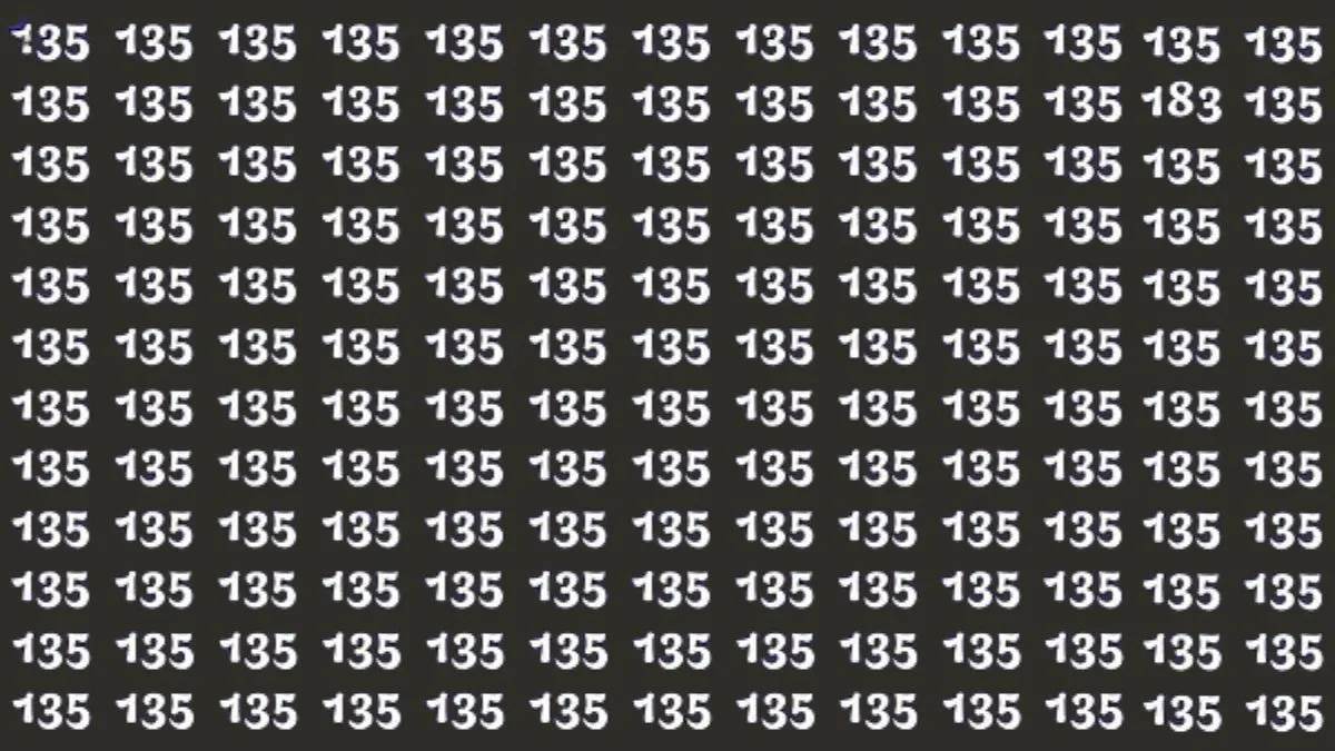 Find 183 in 5 seconds!