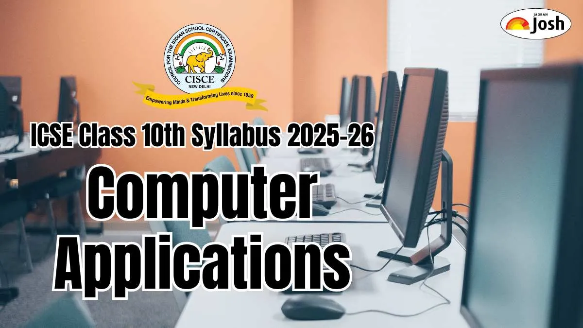 ICSE Computer Applications Syllabus 2025-26 for Class 10th Board Exam