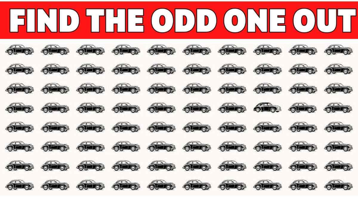 99% Failed to Spot One Odd Car In This Puzzle! Can You Find It In 12 Seconds?