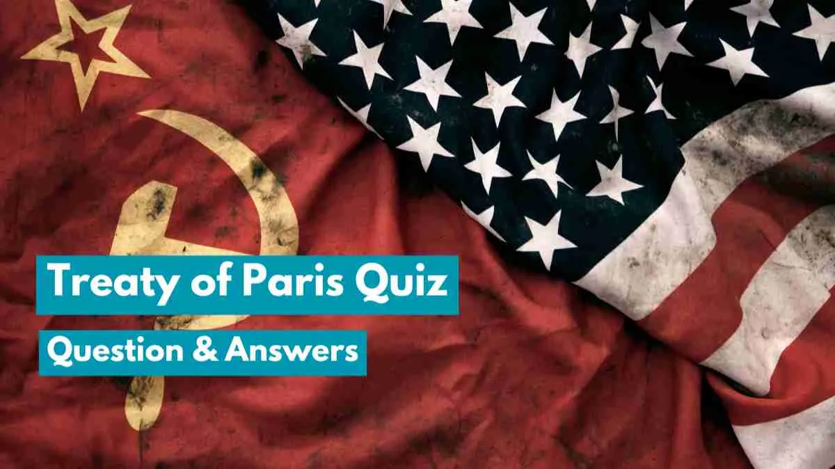 Treaty of Paris Quiz