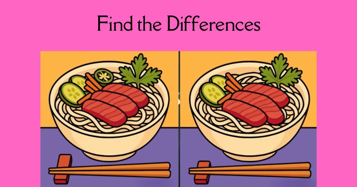 Spot the 3 Differences in Ramen Bowls Beat the 33-Second Challenge!