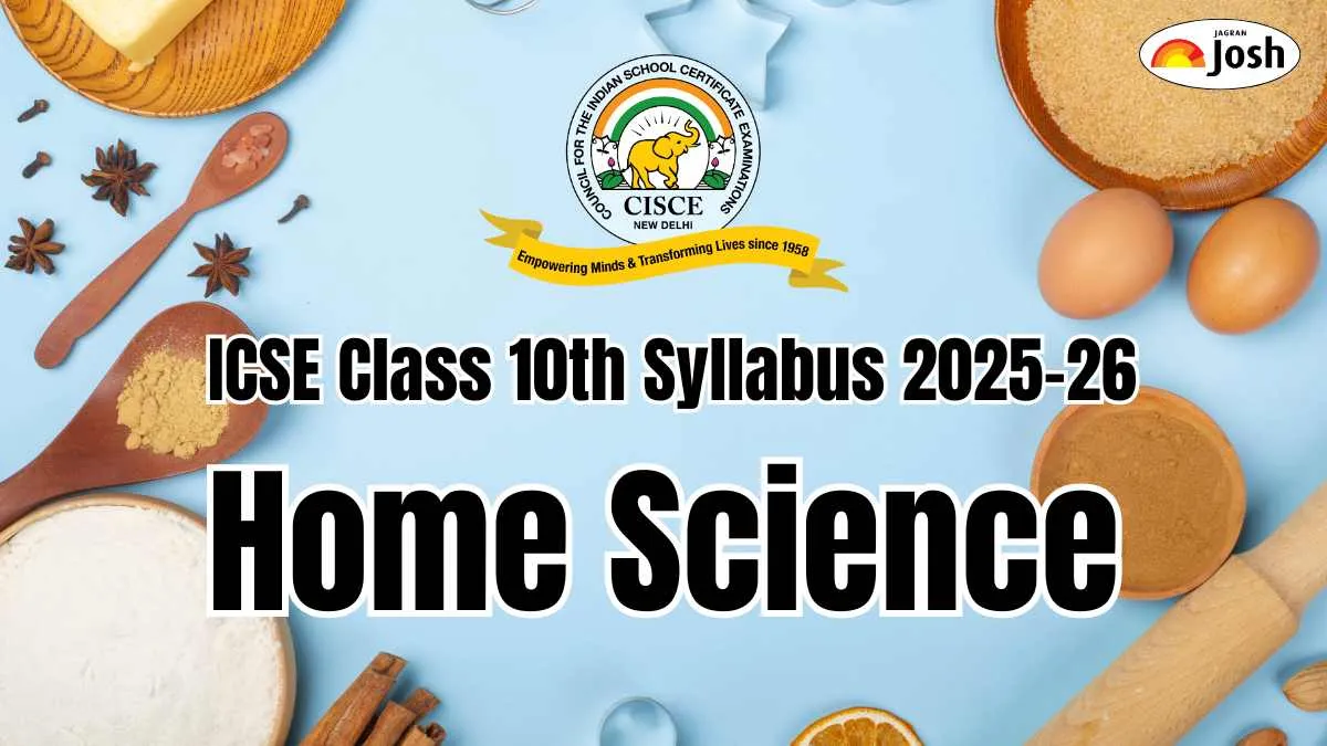 ICSE Home Science Syllabus 2025-26 for Class 10th Board Exam