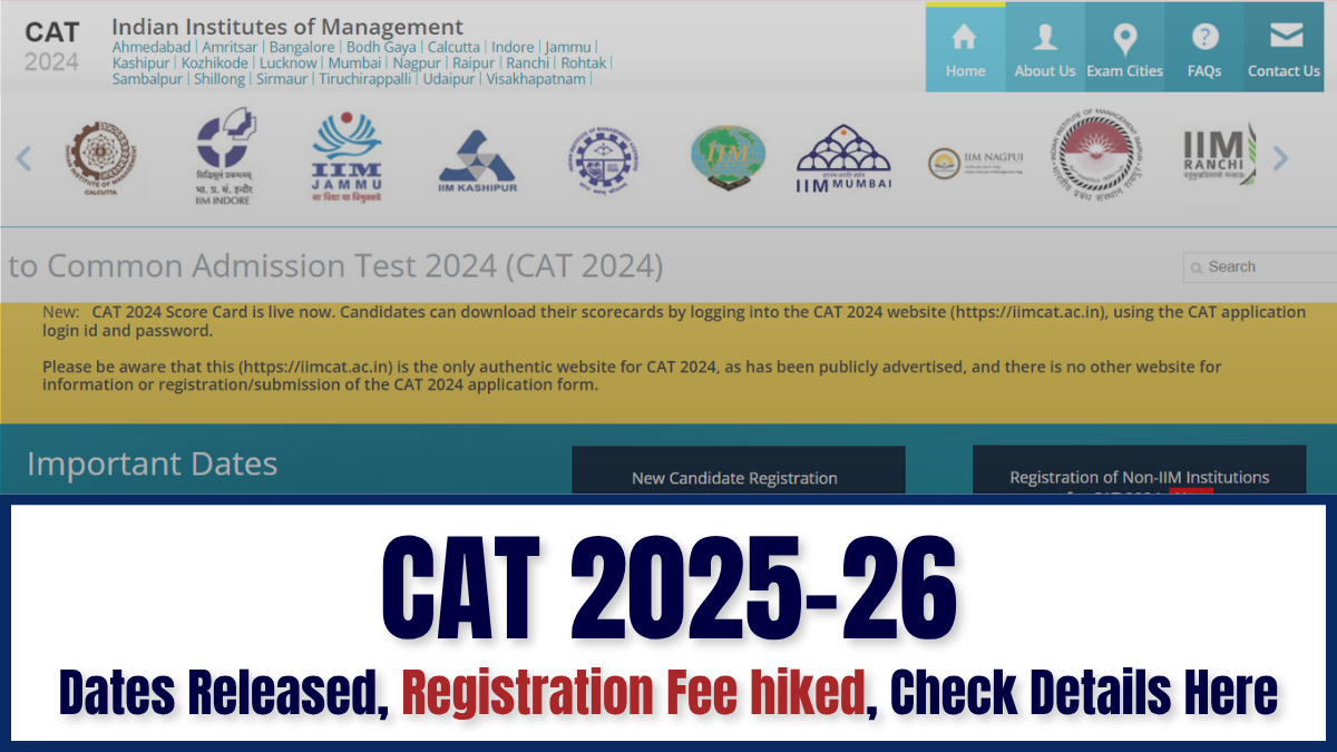 IIM CAT 2025 Registration fee Increased; Check Revised Exam fees Details