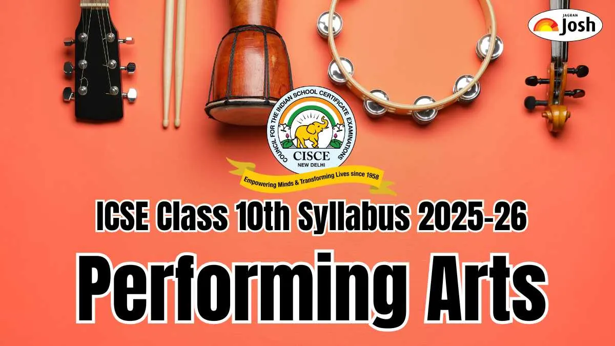 ICSE Performing Arts Syllabus 2025-26 for Class 10th Board Exam