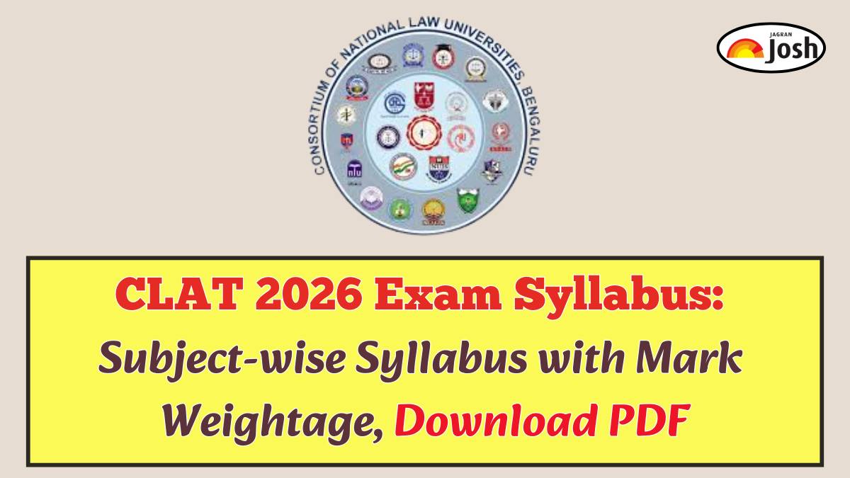 CLAT 2026 Exam Syllabus: Subject-wise Syllabus with Mark Weightage, Download PDF