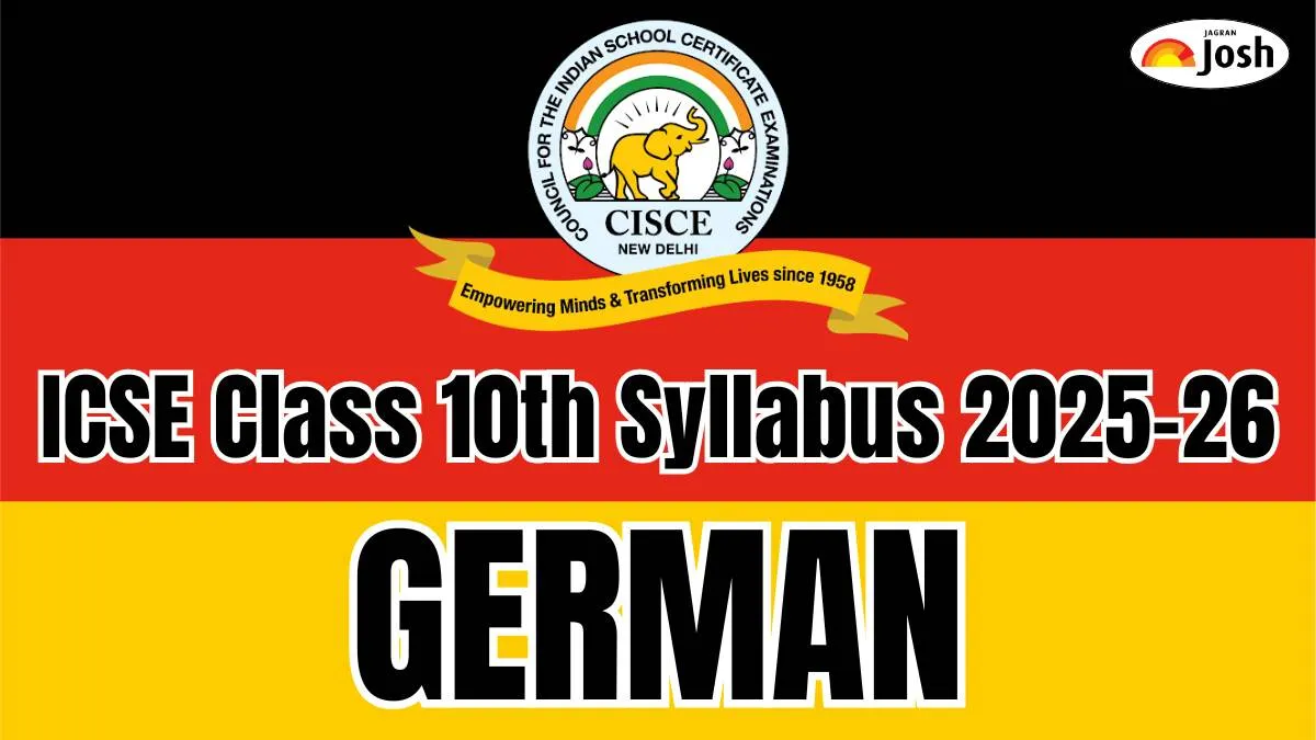 ICSE German Syllabus 2025-26 for Class 10th Board Exam