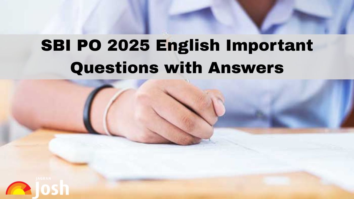 SBI PO 2025 English Important Questions and Answers for Prelims and Mains Exam, Download PDF
