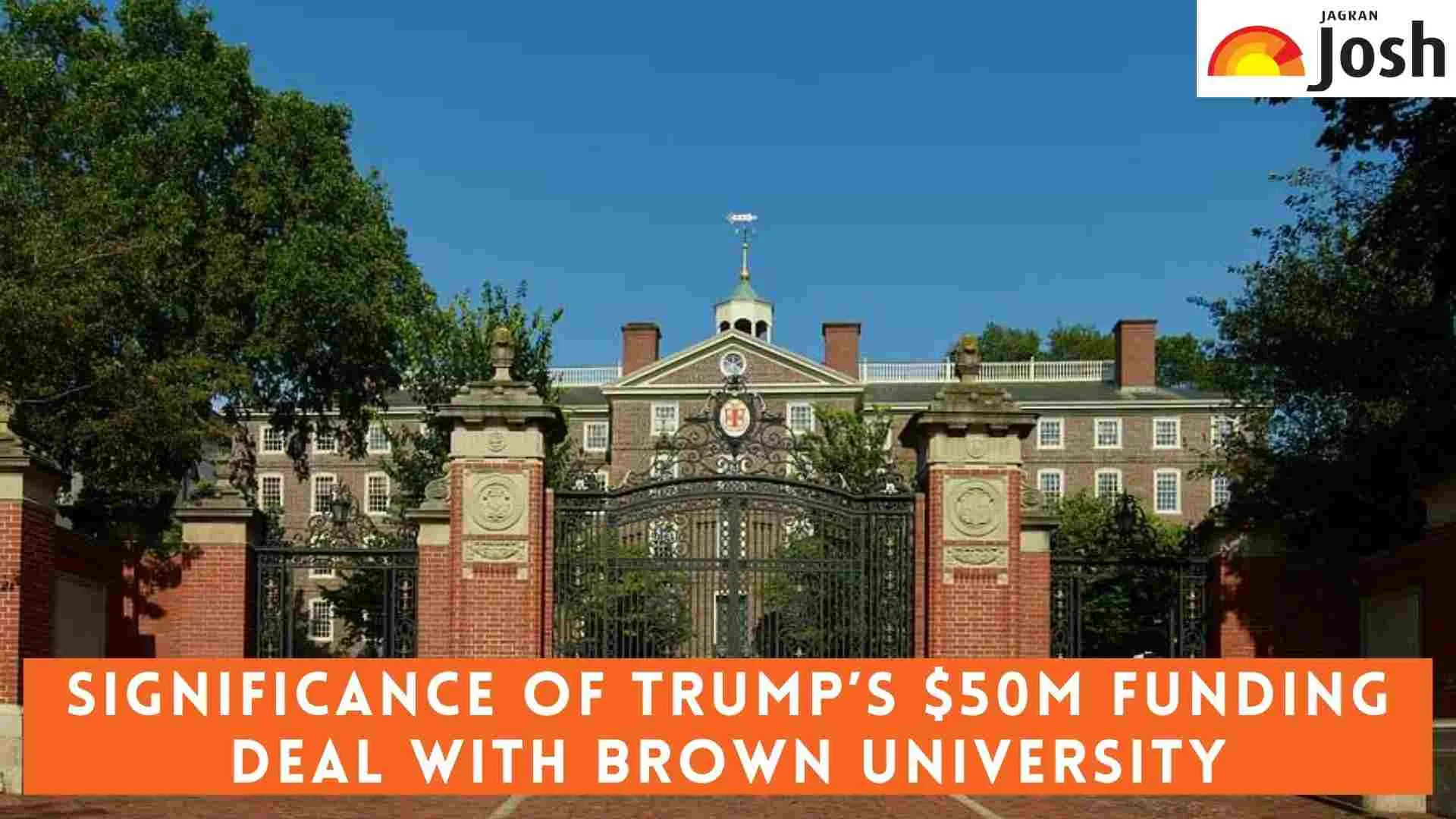 What is the Significance of Trump Administration's $50M Federal Funding Deal with Brown University?