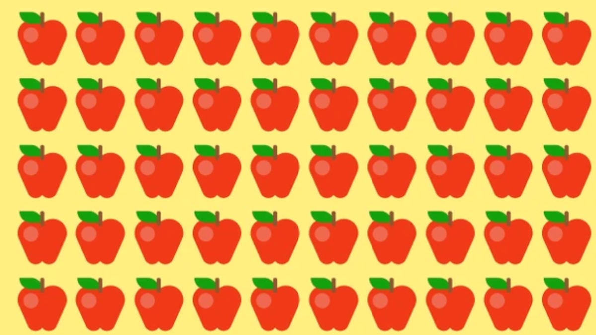 Optical Illusion Brain Teaser Challenge: Can You Find Out the Tomato Among the Apples Using Your Sharp-Eye Vision with 161+IQ Level?