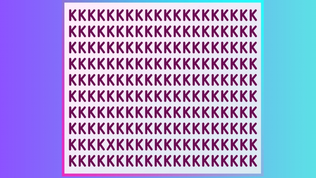 Can You Find the Odd Letter “X” among the “K” Sequence Series in this Brain Teaser to prove you possess Hawk-Eye Vision with 169+ IQ Level