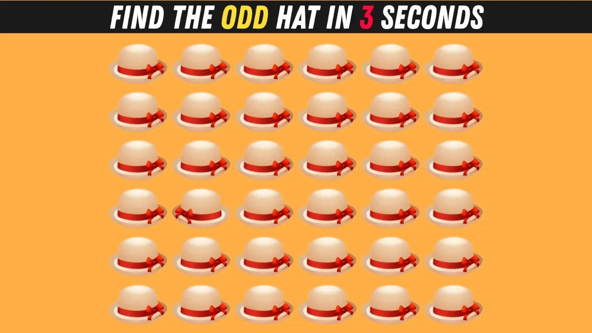 Find the odd hat in 3 seconds