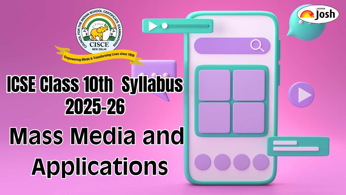 ICSE Class 10 Mass Media and Applications Syllabus 2025-26: Download Syllabus PDF Here