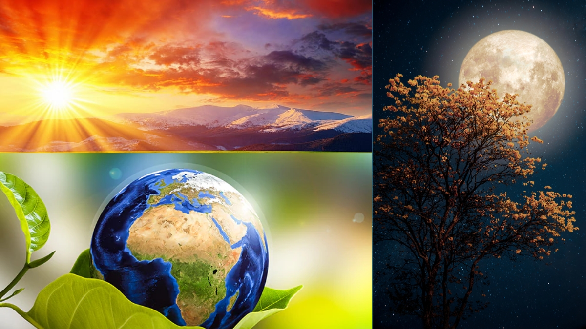 Which countries experience day and night at the same time?