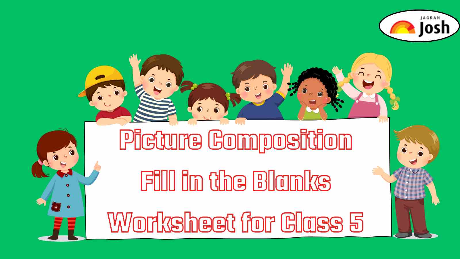 Picture Composition Fill in the Blanks Worksheet for Class 5 with Answers