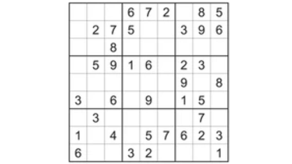 Sudoku Puzzle for IQ Test: Using Your 143+ IQ Level with Detective Observation Skill, Solve this Sudoku Puzzle Just in 17 Seconds!