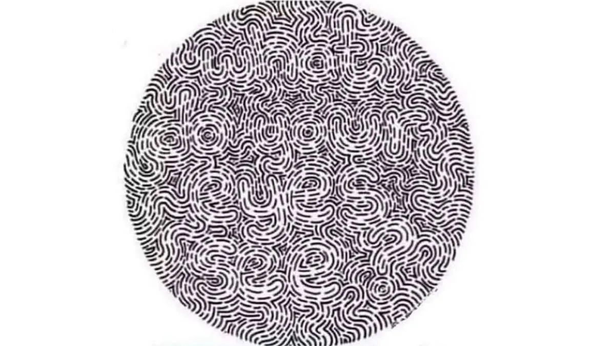 Eye Test: Spot the hidden sentence in this puzzle.