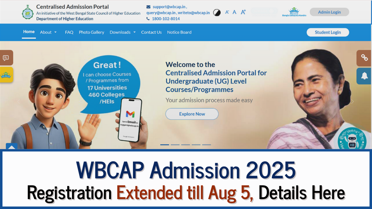 WBCAP 2025 Registration: West Bengal Government to Extend Deadline till August 5, Details Here
