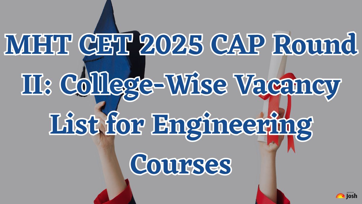 MHT CET 2025 CAP Round II: College-Wise Vacancy List for Engineering Courses