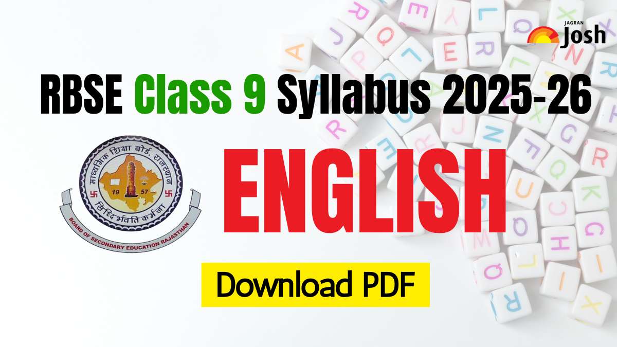Rajasthan Board RBSE Class 9 English Syllabus 2025-26: Download Free PDF