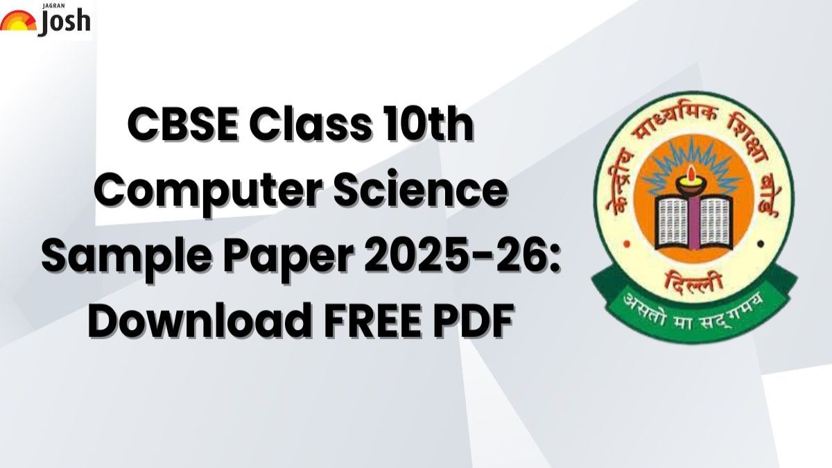 CBSE Class 10th Computer Science Sample Paper 2025-26: Download FREE PDF