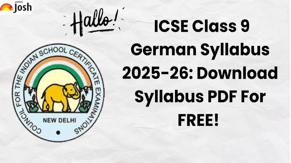 ICSE Class 9 German Syllabus 2025-26: Download Syllabus PDF