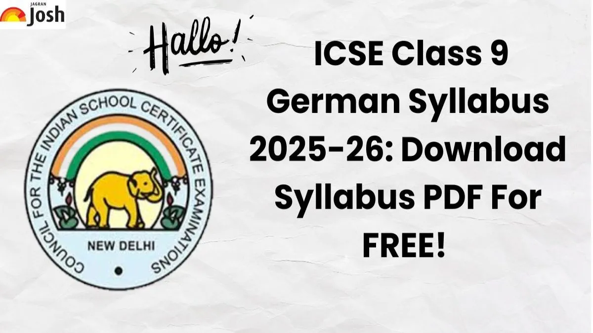 ICSE Class 9 German Syllabus 2025-26: Download Syllabus PDF