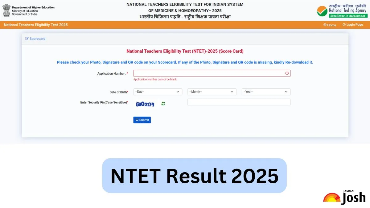 NTET Result 2025
