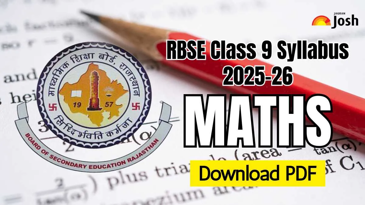 Rajasthan Board RBSE Class 9 Maths Syllabus 2025-26: Download PDF
