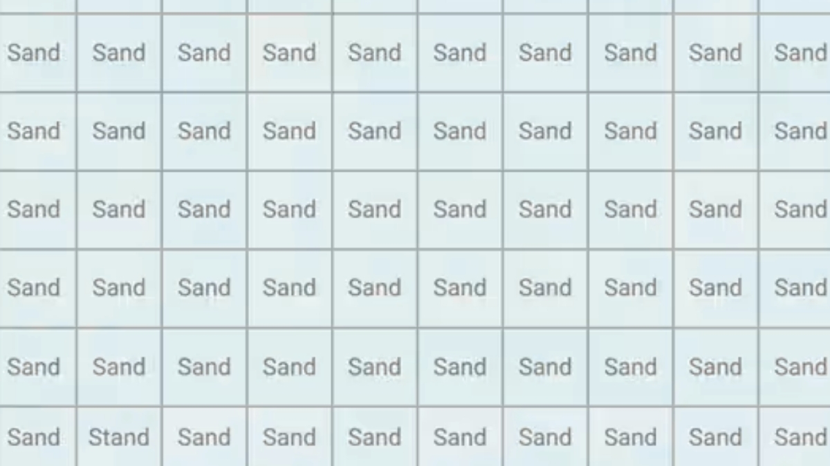Are You Ready to Check Your Super-Visionary Eye-Skill? Then, Find the Word “Stand” in this Word Puzzle Brain Teaser
