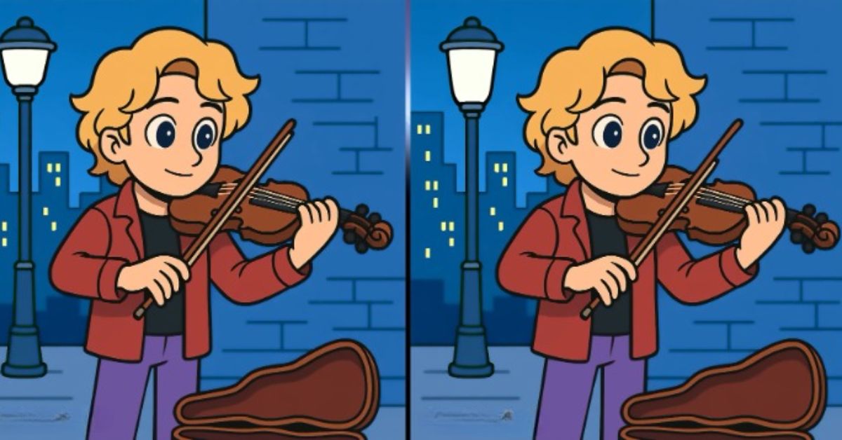 Spot the 3 Differences in Man Playing A Violin Beat the 35-Second Challenge!