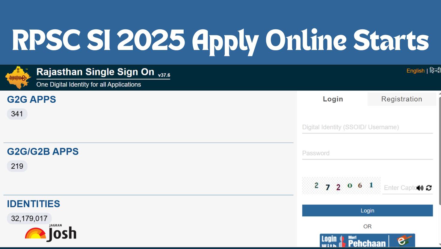 RPSC SI Recruitment 2025 Apply Online Begins at rpsc.rajasthan.gov.in for 1,015 Sub-Inspector Vacancies, Check More Details Here