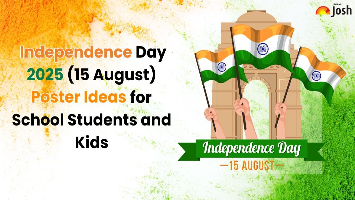Independence Day 2025 (15 August) Poster​ Ideas for School Students and Kids