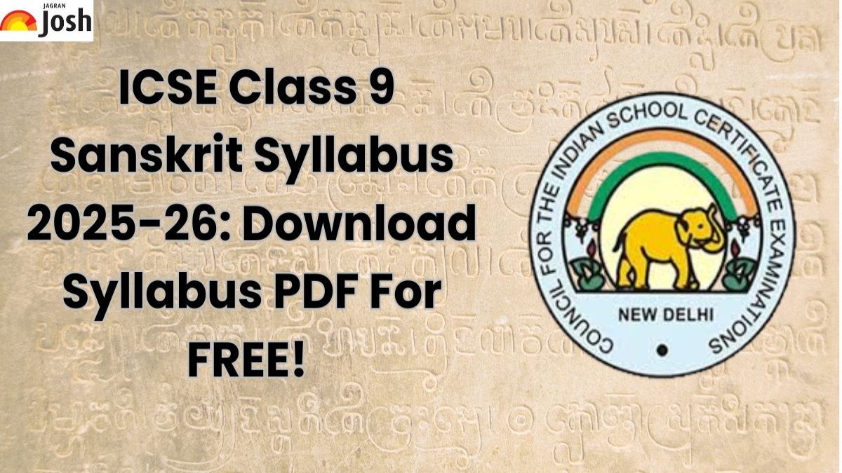 ICSE Class 9 Sanskrit Syllabus 2025-26: Download Syllabus PDF For FREE!