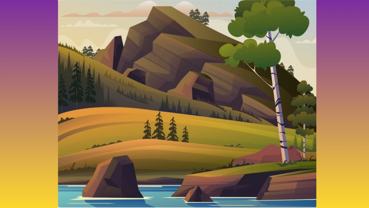 Using Your HD-Eye Super Vision with 20/20 Eye-Sight, Find the Hidden Bear in this beautiful Scenery Optical Illusion