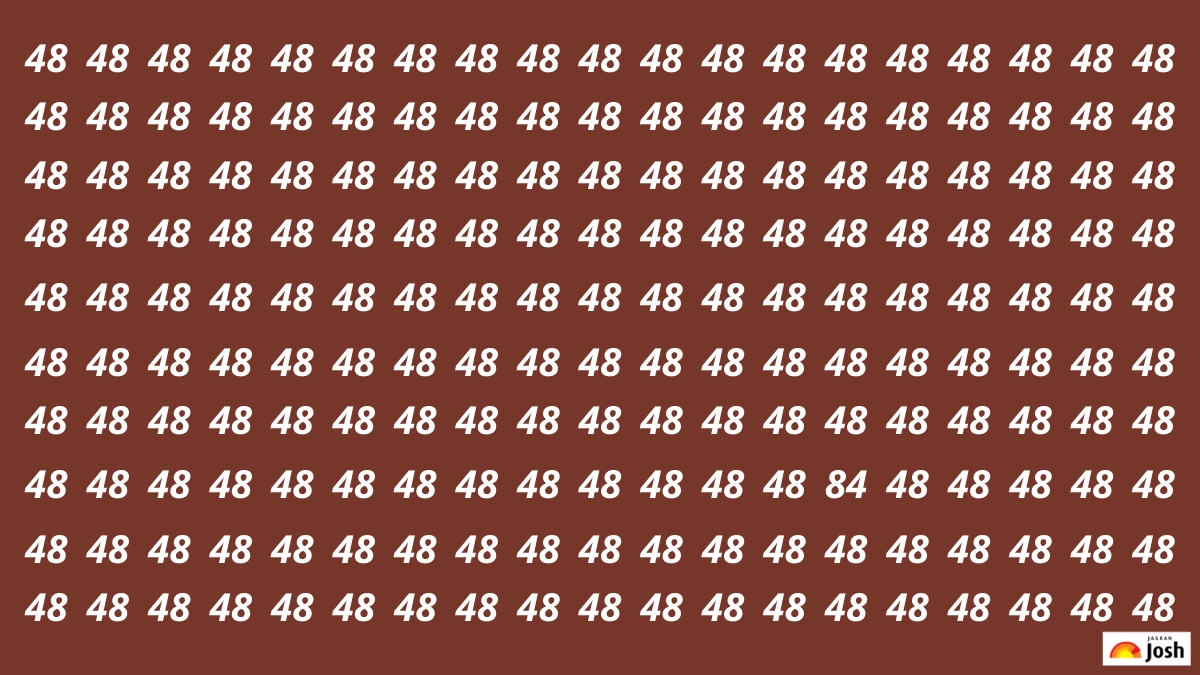 You Have Einstein-level IQ and Hawk Eyes if You Can Find “84” among “48” in 7 Seconds!